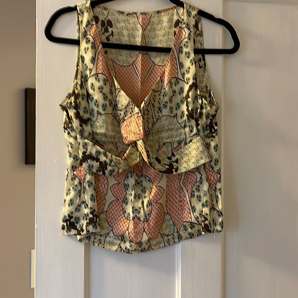 Etcetera side-zip, floral design tank